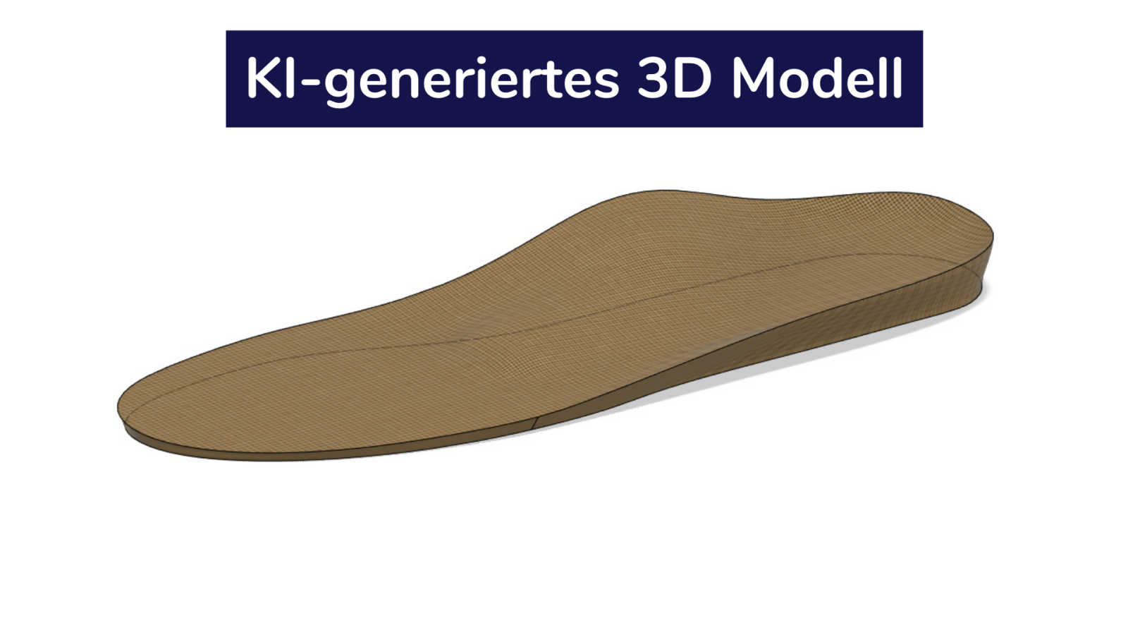 KI-generiertes 3D-Modell der KI-generiertes 3D Modell der orthopädische Schuheinlagen