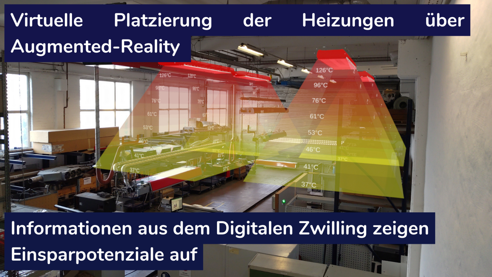 Virtuelle Augmented-Reality Umgebung zur Platzierung der Heizungen 