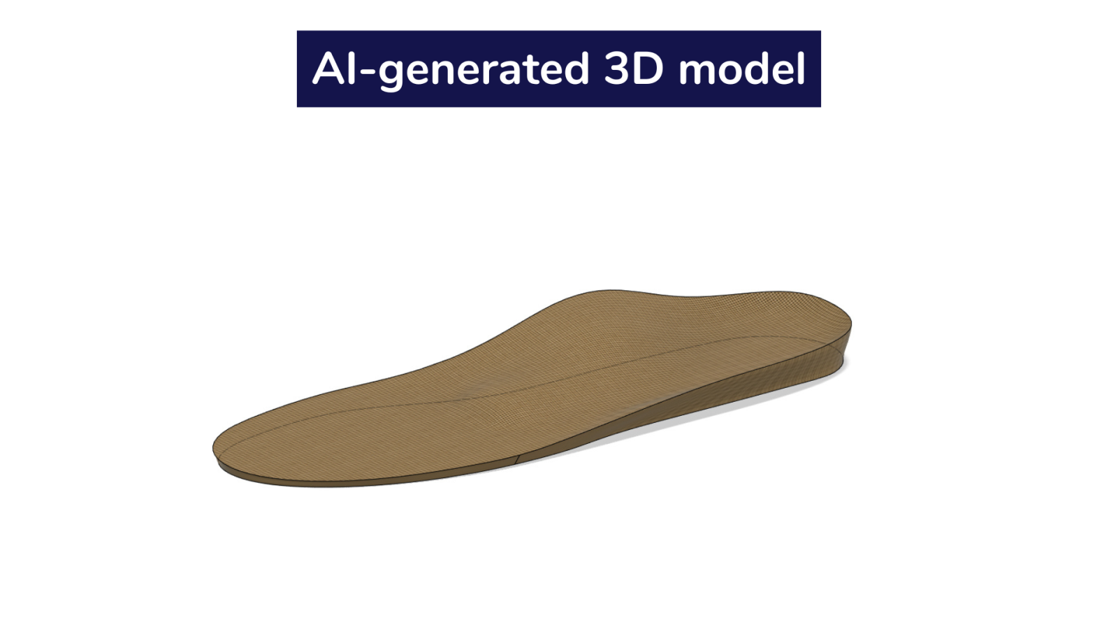 AI-generated 3D model of the insoles